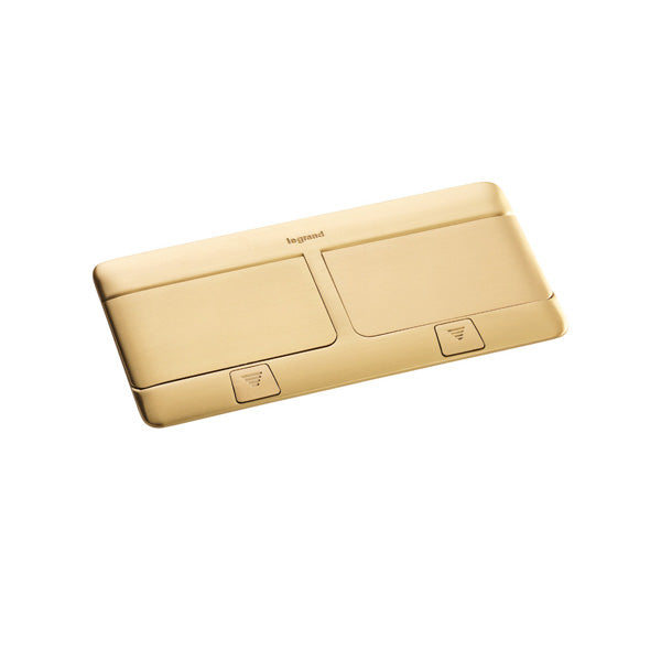 Popup Floor Box 8x Module Brass