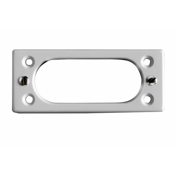 Mounting Block Architrave 2Gang White