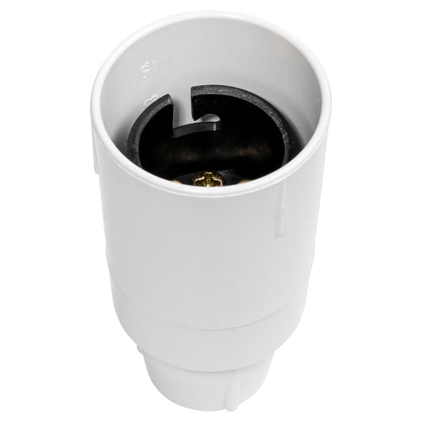 Lampholder 10mm Thread .1mm Pitch White
