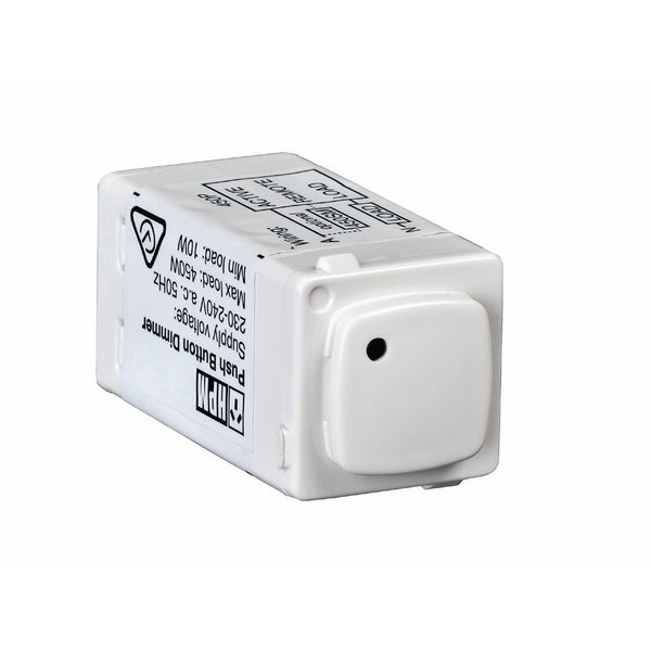 Dimmer Pbutton Mech 400W All Load White