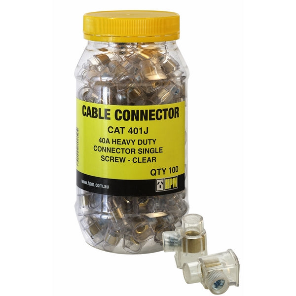 Connector 40A 6mm 1Screw (Jar100)