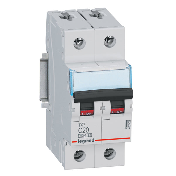 TX3 MCB 2P 32A 6kA C-Curve