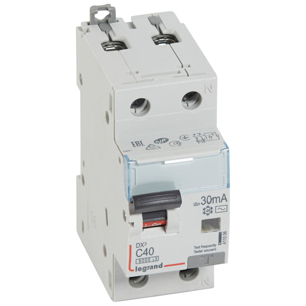RCBO DX3 1P+N 2Module 6A 30mA 6kA Type A