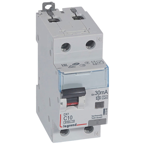 RCBO DX3 1P+N 2Module 10A 30mA 6kA Type A