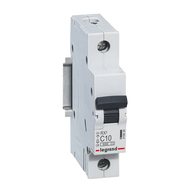 RX3 MCB 1P 10A 230/400VAC C-Curve