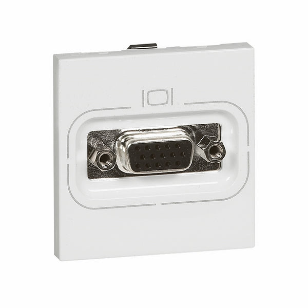 Arteor VGA Socket 2Mod Square White