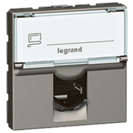 Arteor Module Cat6 RJ45 2Mod Magnesium