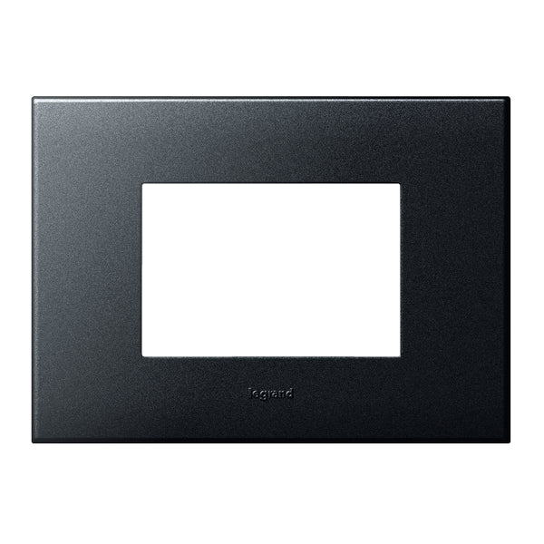 Arteor Plate 3x Sq Module Horiz Graphite