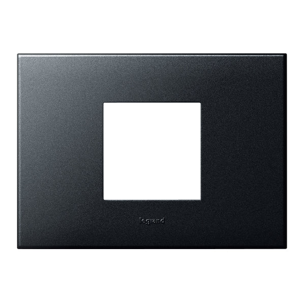 Arteor Plate 2x Sq Module Horiz Graphite