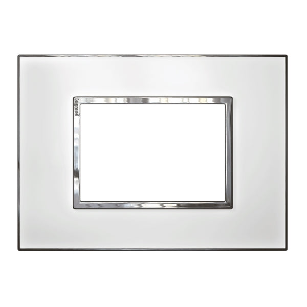 Arteor Square Plate 3 Module Mirror White