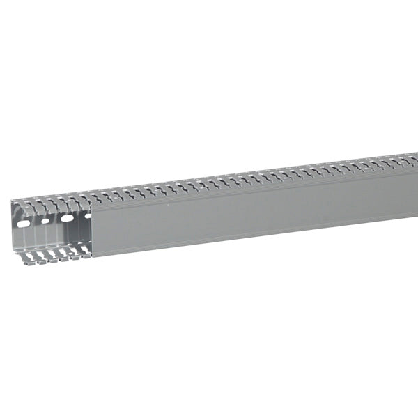 Transcab Slotted Duct 60 x 60mm Grey Len