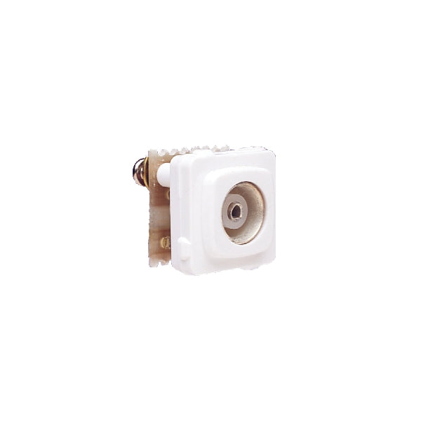 Coax Mech 75 Ohm TV White