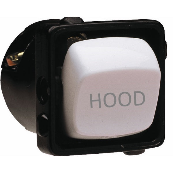 Switch Mech Engraved 10A (HOOD) White