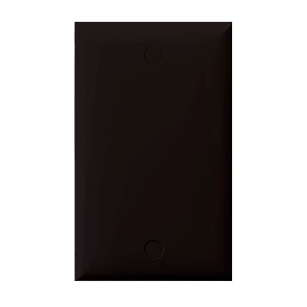 Plate Only Sgl Std Blank Black