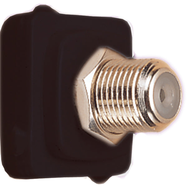 Mech F-Connector 75 Ohm Black