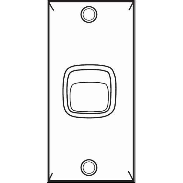 Architrave Switch Single White