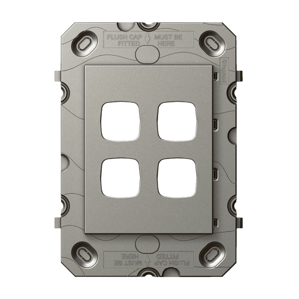 Arteor 770 Grid 4Gang Magnesium