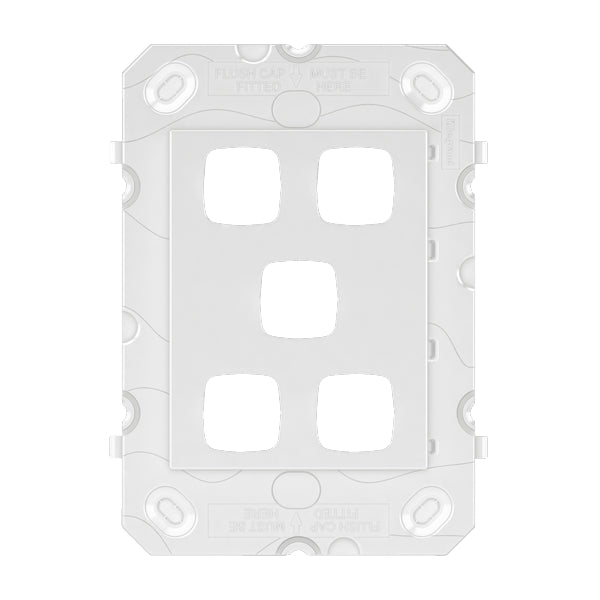 Arteor 770 Grid 5Gang White