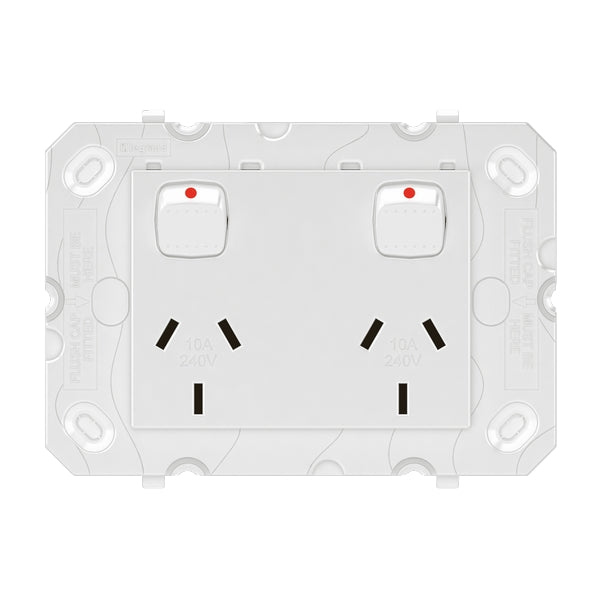 Arteor 777 Sw Socket Module Dbl 10A Horiz White