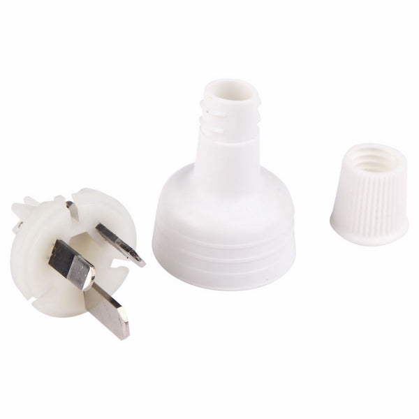 Plug Top 15A 3Pin White