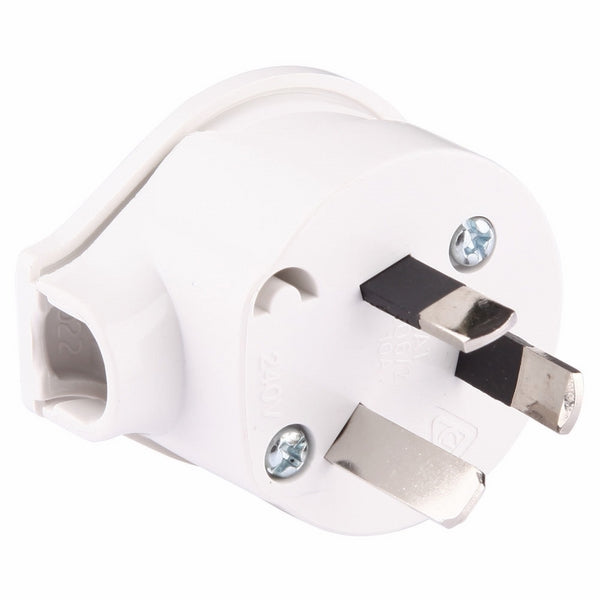 Plug Top 10A 3Pin for 15A HD Flex Cord White