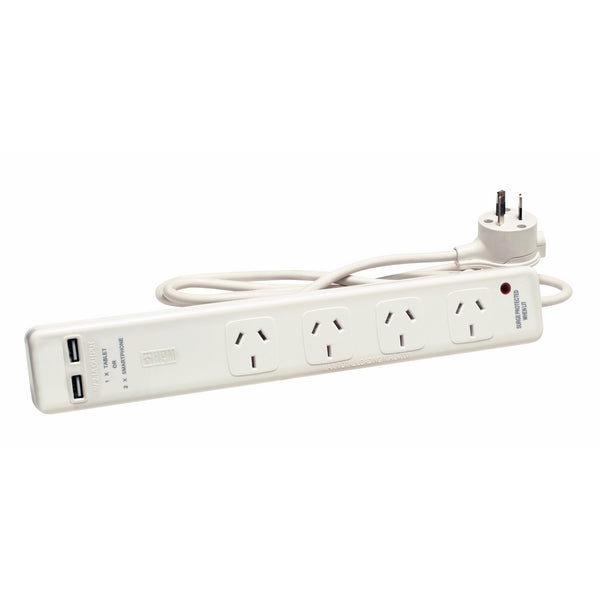 Power Board 5Way 10A 2x USB 2.1A