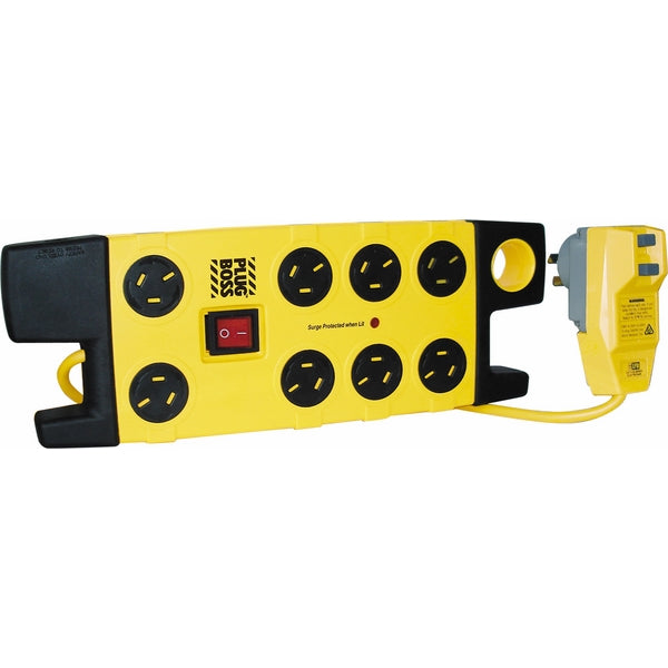 Plug Boss Power Board 8Way 10A with RCD Safety