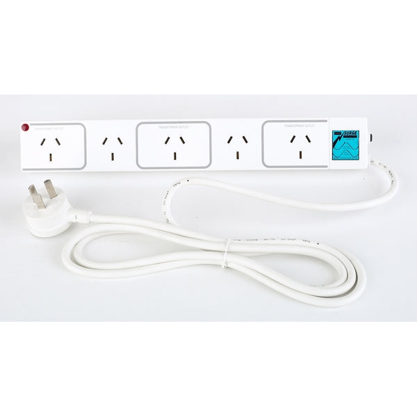 Power Board 5Way 10A Surge Protected