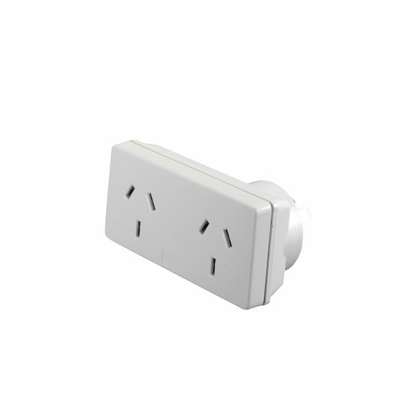 Compact Double Adaptor Left Hand White