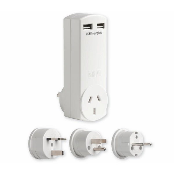 Travel Pack Adaptor 4.2A Twin USB Charger & Adaptors
