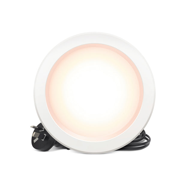 DLI LED Downlight 7W WW Dimmable 125mm White IP44