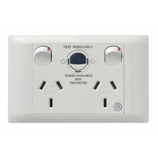 Excel Life Medical Sw Socket Dbl 10A 10mA White