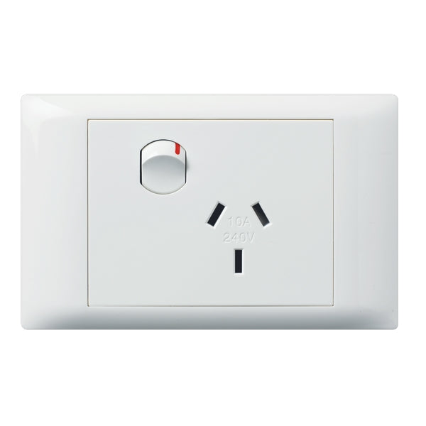 Excel Life Common Sw Socket Sgl 10A White