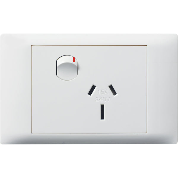 Excel Life Common Sw Socket Sgl 15A White