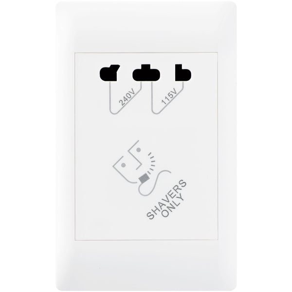 Excel Life Common Shaver Outlet 115/240V 22VA
