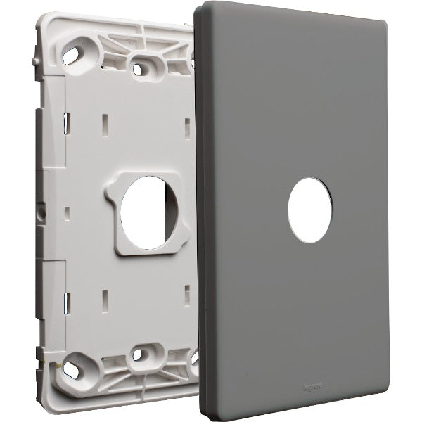 Excel Life Dedicated Grid & Plate Only 1Gang Urban Grey