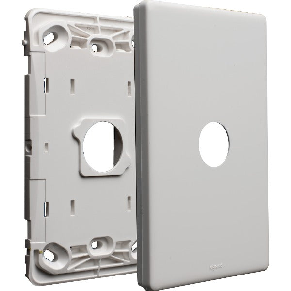 Excel Life Dedicated Grid & Plate Only 1Gang White