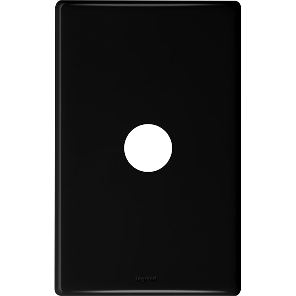 Excel Life Dedicated Cover Plate 1Gang Black
