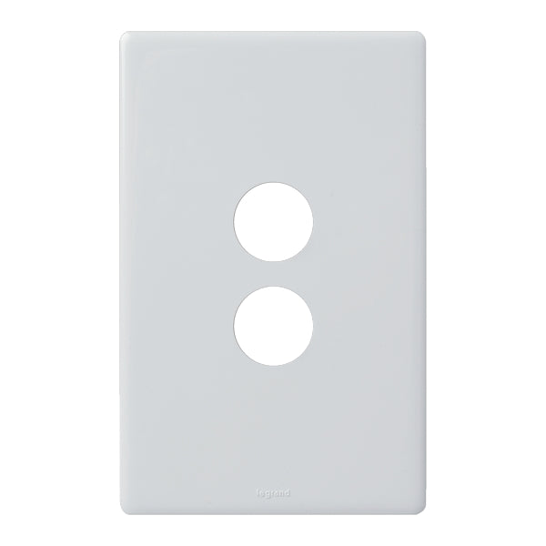 Excel Life Dedicated Grid & Plate Only 2Gang White