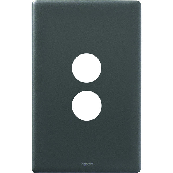 Excel Life Dedicated Cover Plate 2Gang Urban Grey