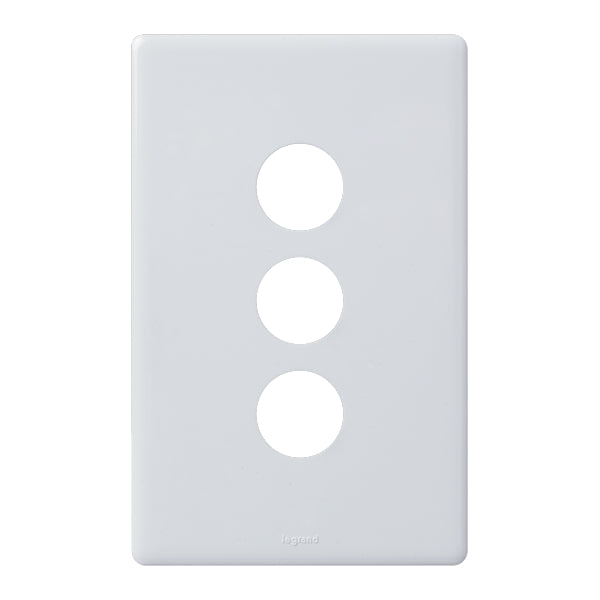 Excel Life Dedicated Grid & Plate Only 3Gang White