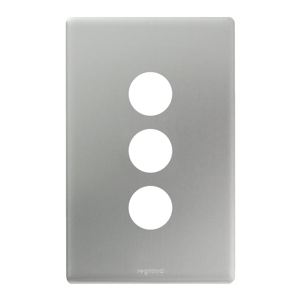 Excel Life Dedicated Cover Plate 3Gang M/Silver