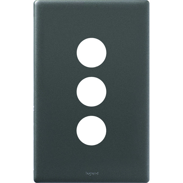 Excel Life Dedicated Cover Plate 3Gang Urban Grey