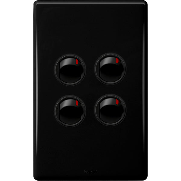 Excel Life Dedicated Switch 4Way 16A Black