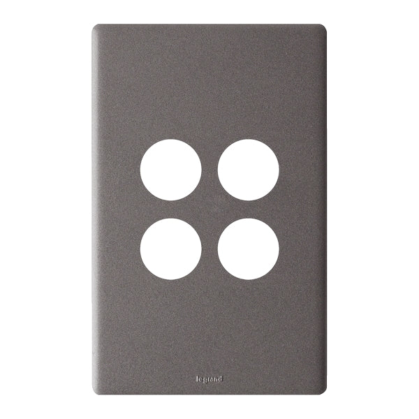 Excel Life Dedicated Grid & Plate Only 4Gang Urban Grey