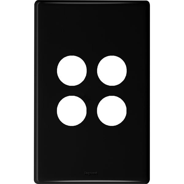 Excel Life Dedicated Cover Plate 4Way Black