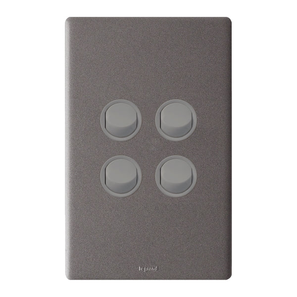 Excel Life Dedicated Switch 4Way 16A Urban Grey