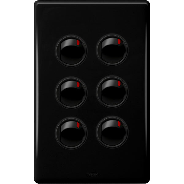Excel Life Dedicated Switch 6Way 16A Black