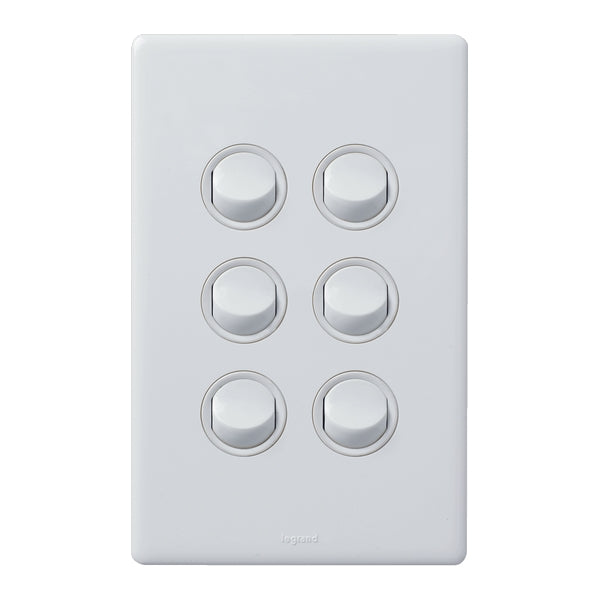 Excel Life Dedicated Switch 6Way 16A White