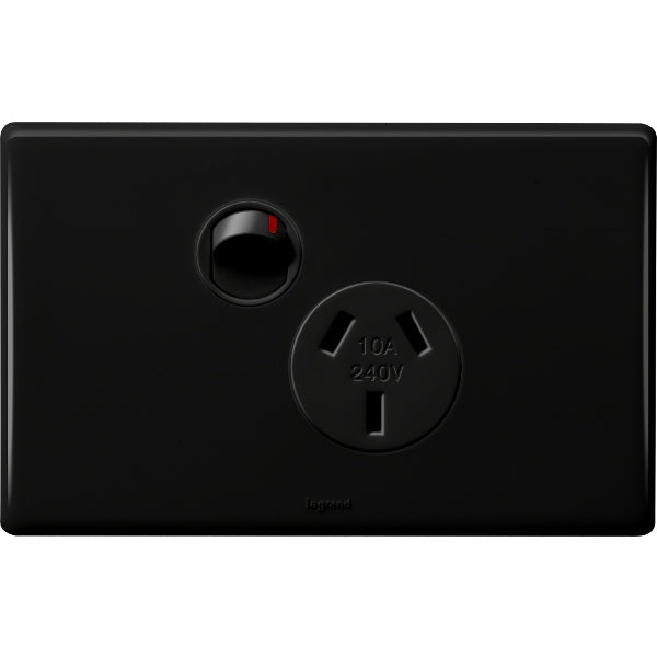 Excel Life Dedicated Sw Socket Sgl 10A Black